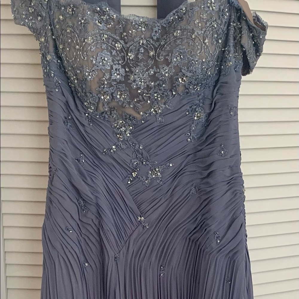 Stunning evening gown with beaded work!